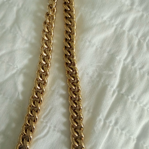 Gucci Floral Crossbody Bag - Blue and Green with Gold Chain - Picture 7 of 11